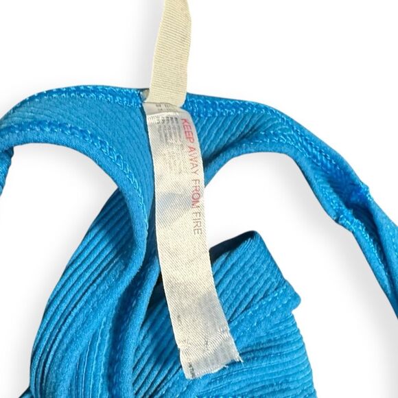 FREE PEOPLE MOVEMENT Women’s Bright Blue Ribbed Free Throw Crop Tank Size XS - Picture 8 of 10